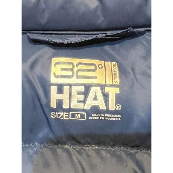 32 Degrees Heat Men's M Vest Lightweight Quilted Blue - Picture 5 of 5